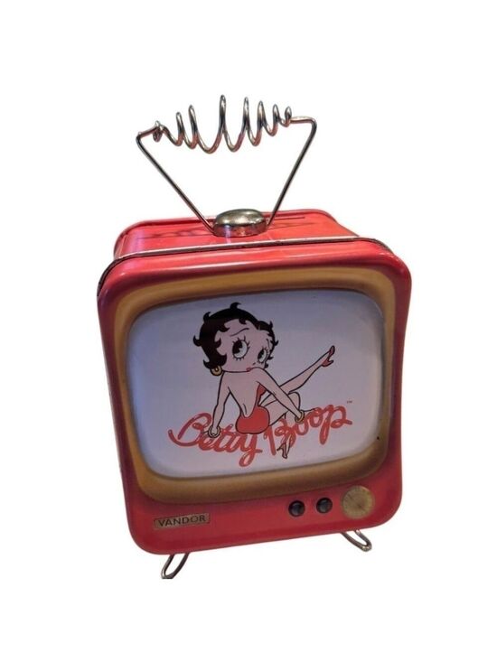 Vandor Other - Vandor Betty Boop Tin TV Bank Collectible Retro